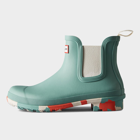 Womens Original Splash Sole Chelsea Boots Teal