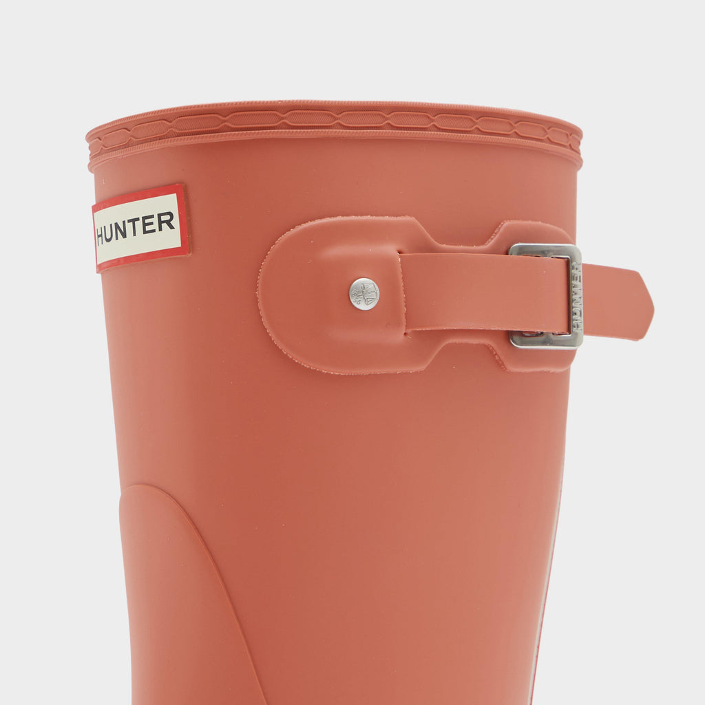 Womens Original Short Tri Colour Logo Backstrap Boots Red Flurry