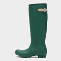 Womens Tall Back Adjustable Wellington Boots Green