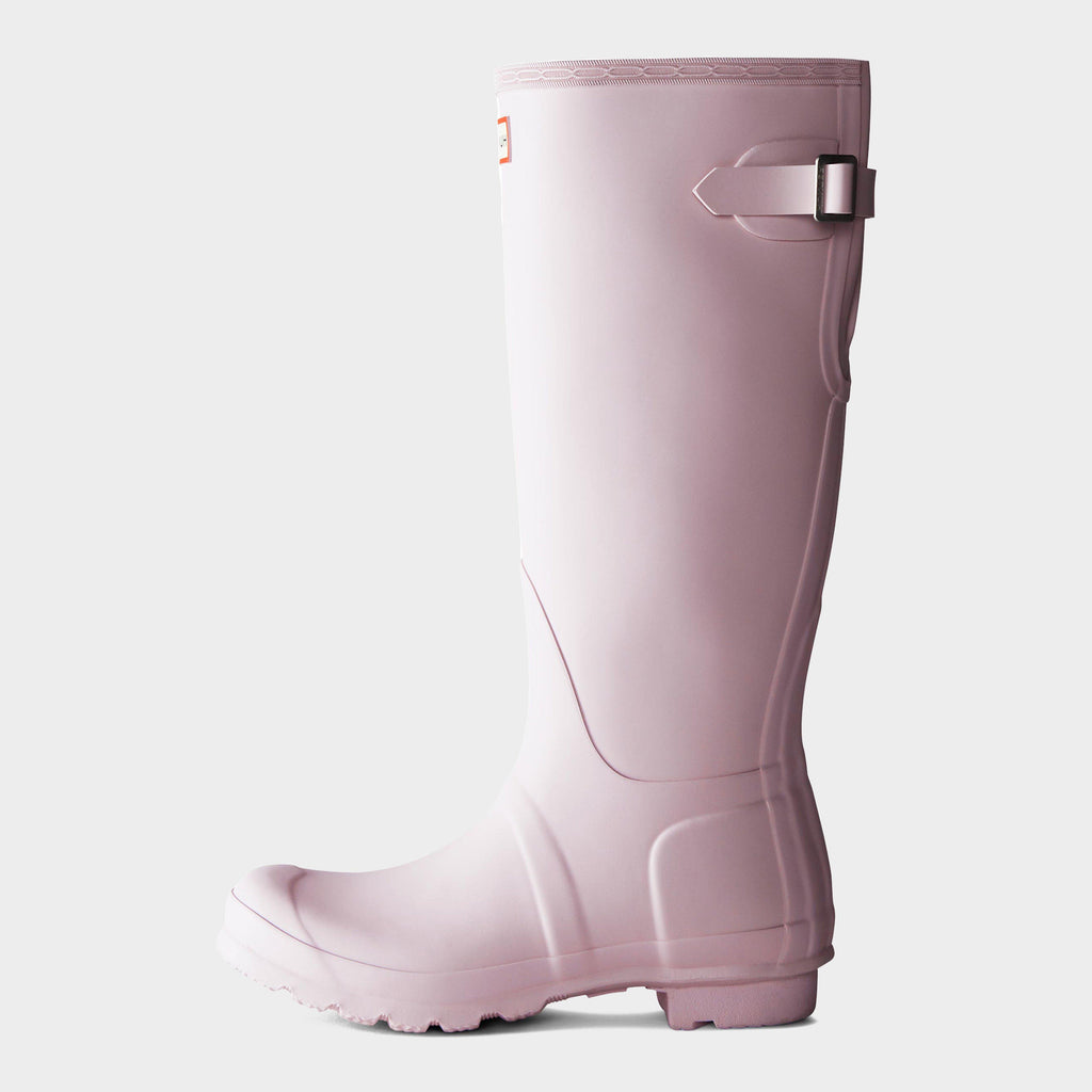 Womens Tall Back Adjustable Wellington Boots Pink