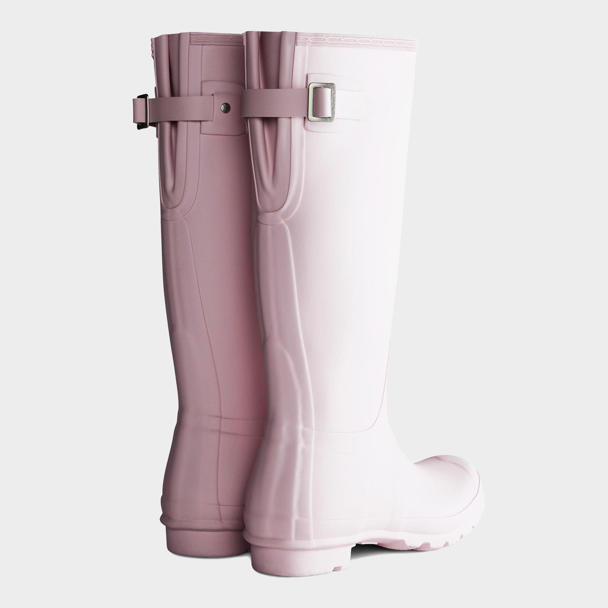 Womens Tall Back Adjustable Wellington Boots Pink