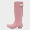 Womens Tall Back Adjustable Wellington Boots Light Pink