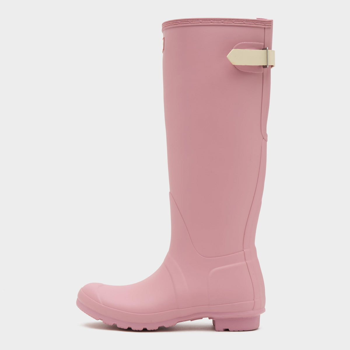 Womens Tall Back Adjustable Wellington Boots Light Pink