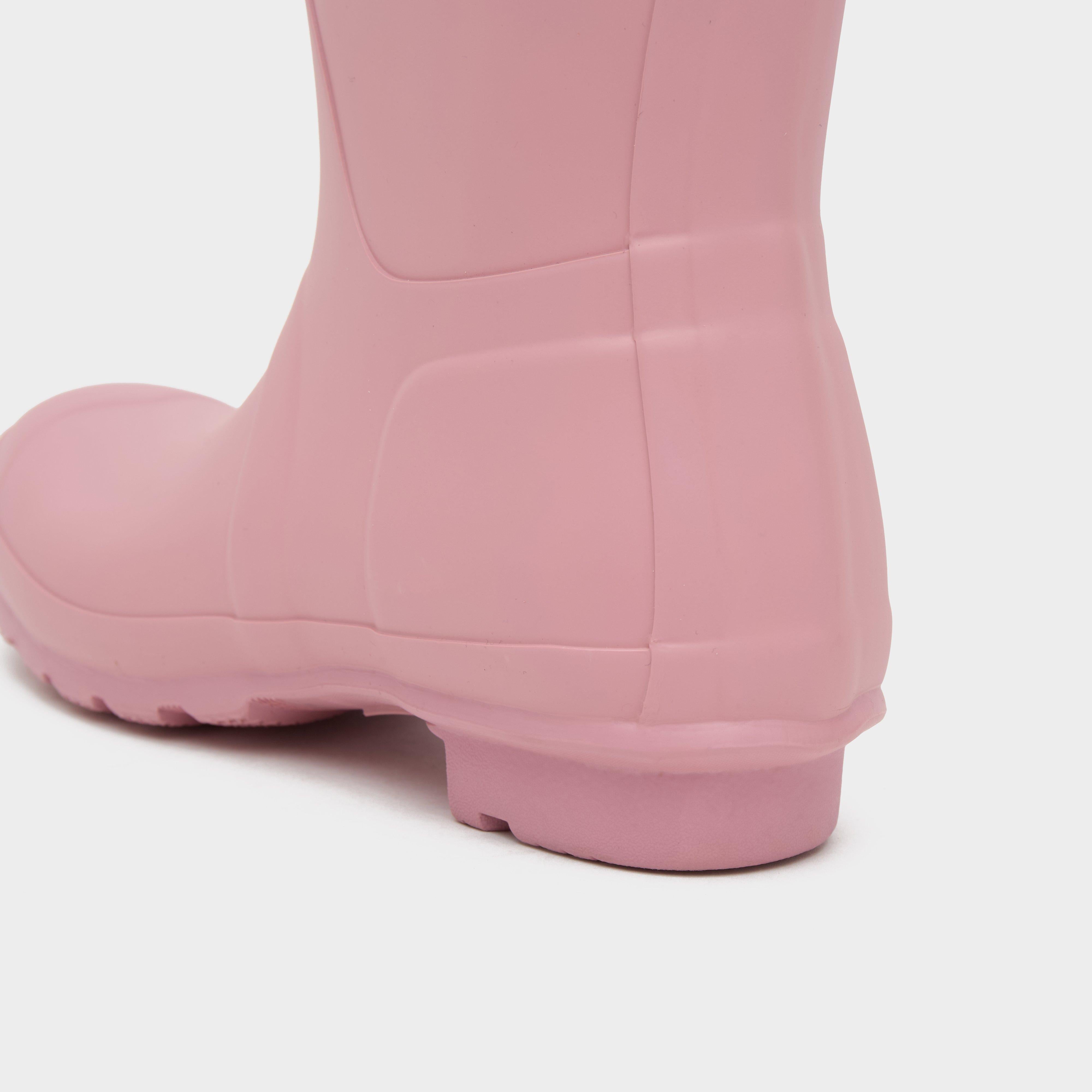 Womens Tall Back Adjustable Wellington Boots Light Pink