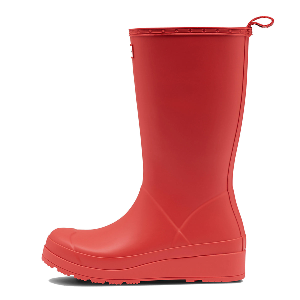 Womens Play Tall Wellington Boots Logo Red
