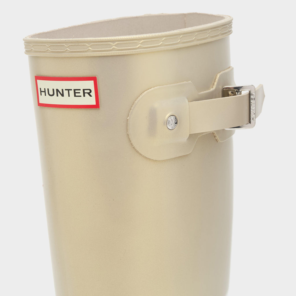 Womens Original Tall Nebula Wellington Boots Metallic Gold