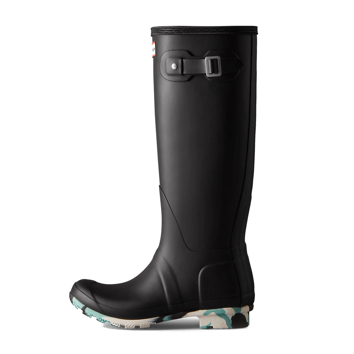 Womens Original Tall Splash Sole Wellington Boots Black/White Willow/Birdseye Blue
