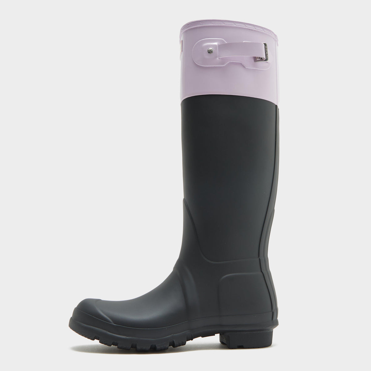 Womens Original Tall Colour Block Wellington Boots Black/Mauve
