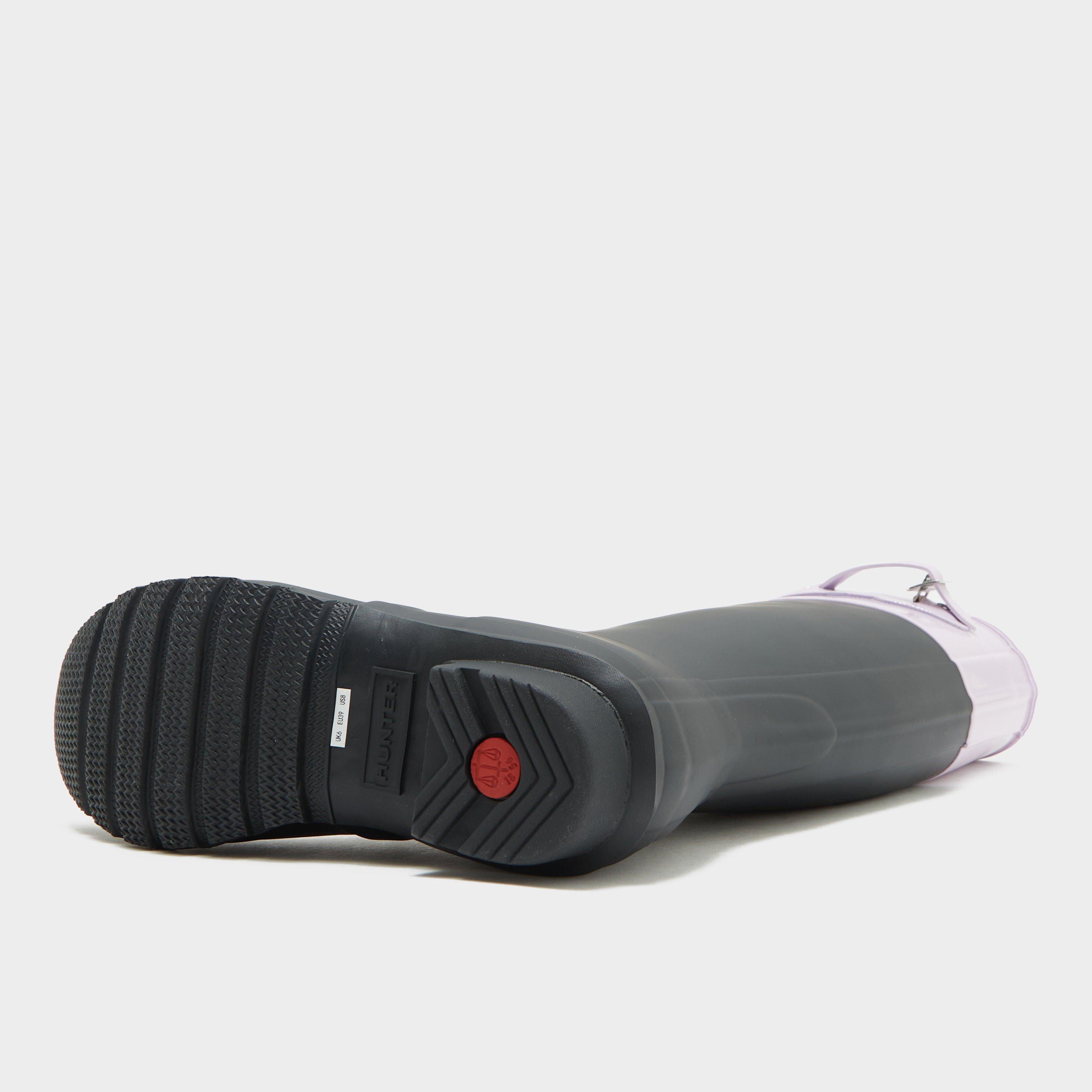 Womens Original Tall Colour Block Wellington Boots Black/Mauve