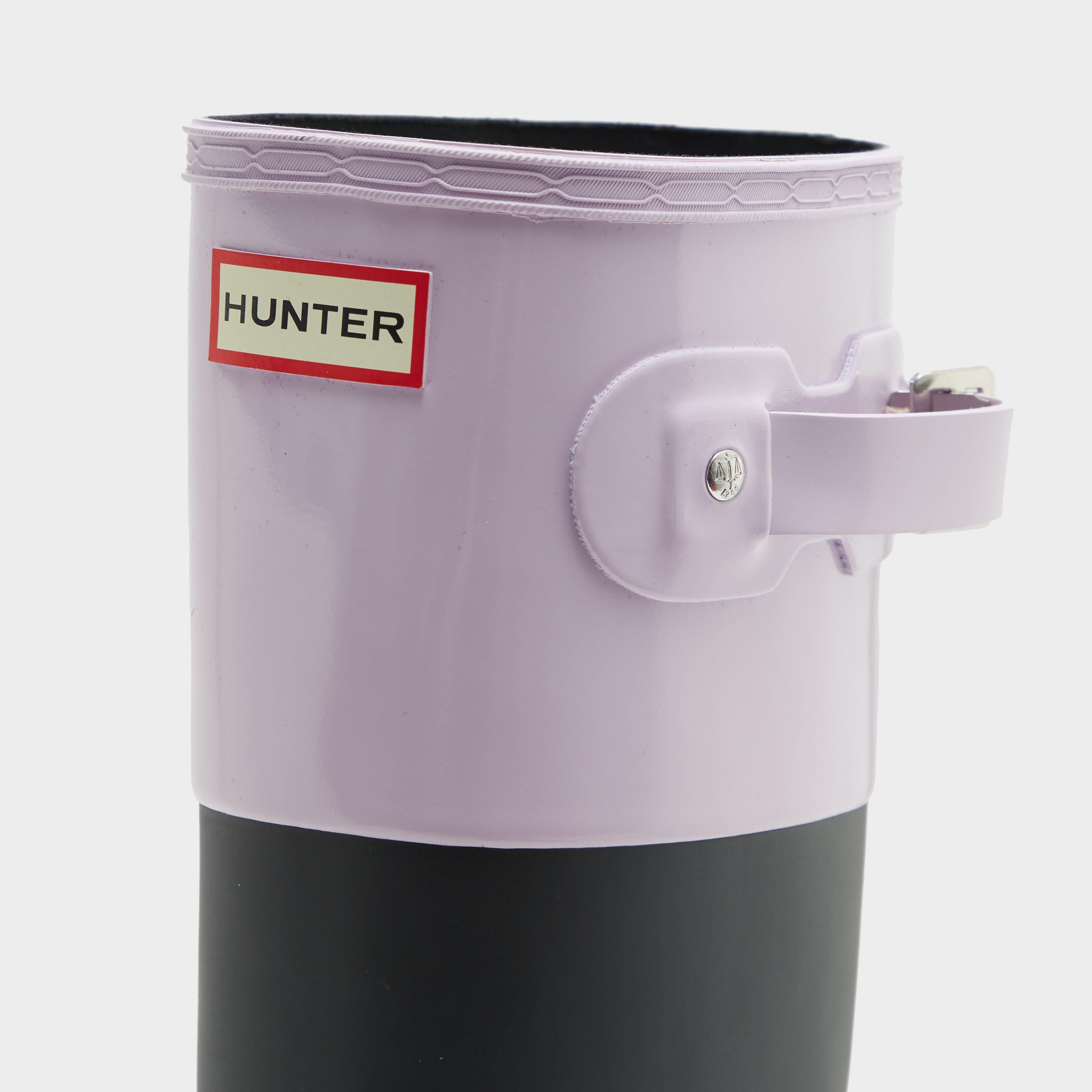 Womens Original Tall Colour Block Wellington Boots Black/Mauve