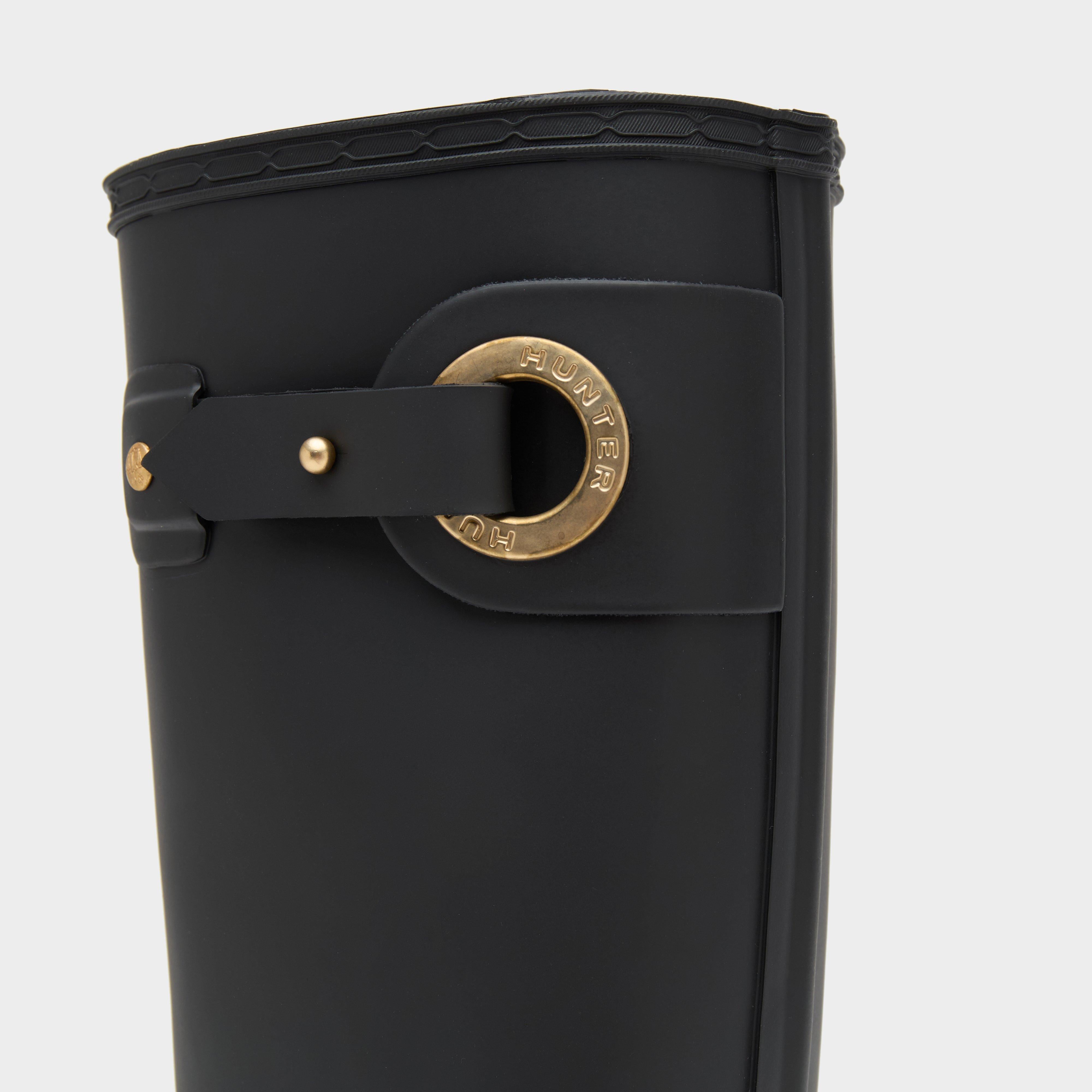 Womens Refined Tall Eyelet Buckle Wellington Boots