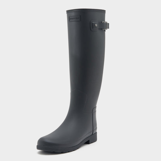 Womens Refined Tall Tri Colour Wellington Boots Black