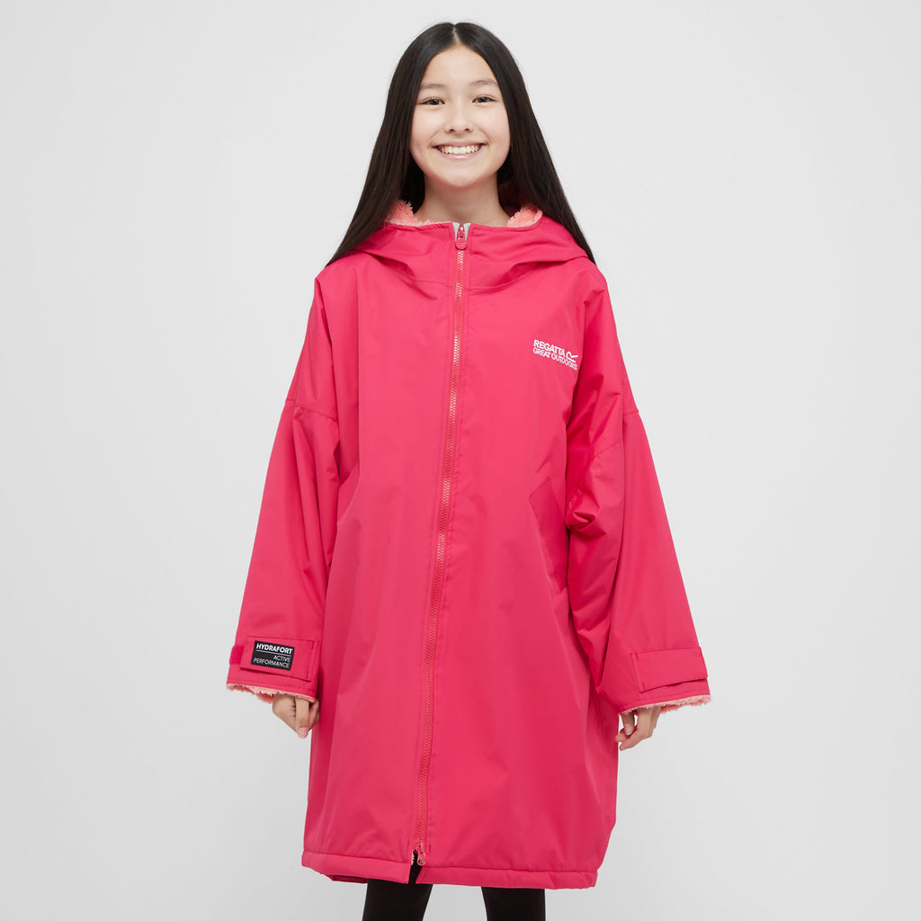 Kids Waterproof Robe Pink Potion Shell