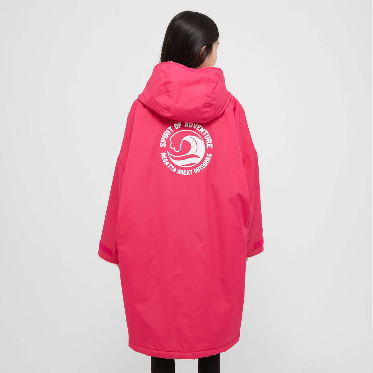 Kids Waterproof Robe Pink Potion Shell
