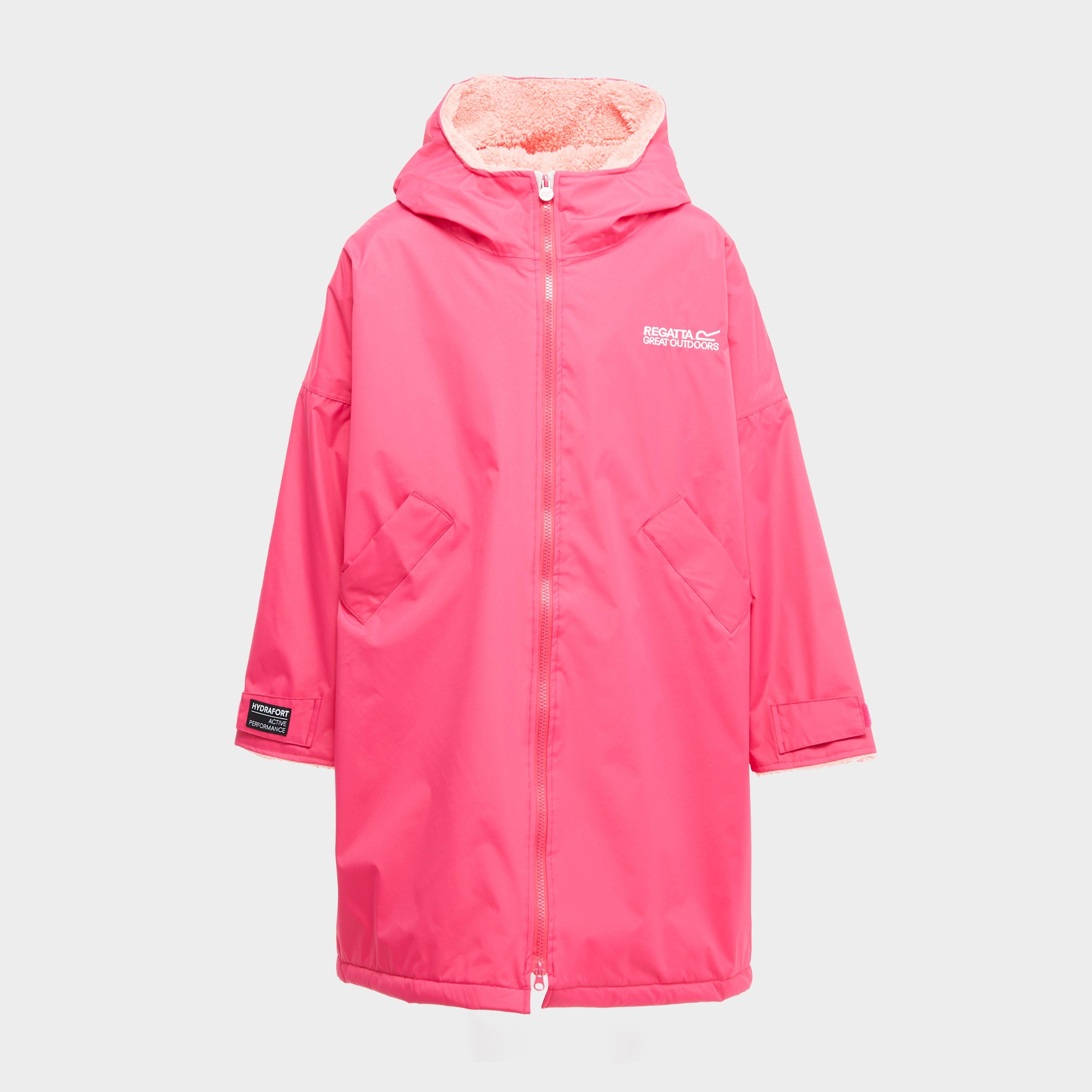 Kids Waterproof Robe Pink Potion Shell