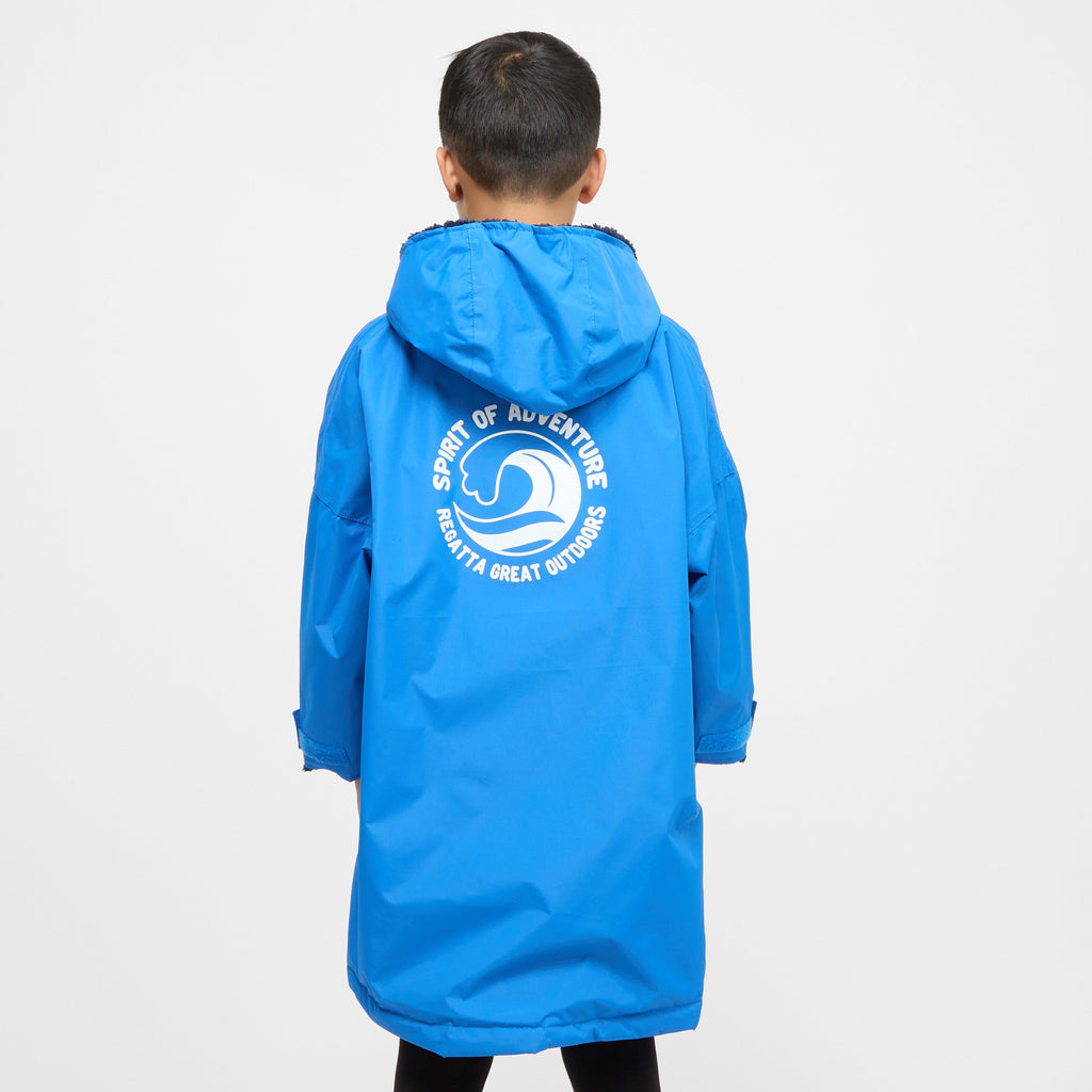 Kids Waterproof Robe Oxford Blue Navy