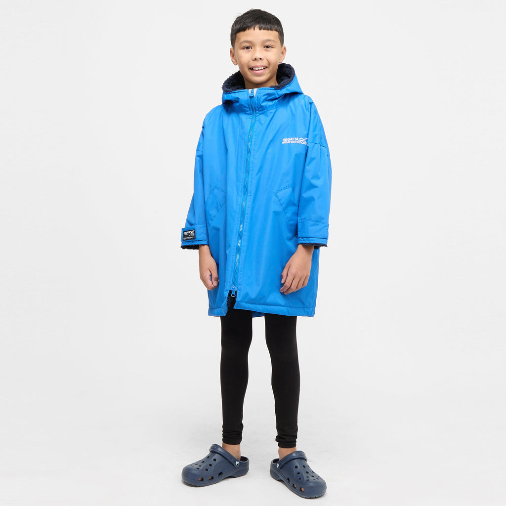 Kids Waterproof Robe Oxford Blue Navy