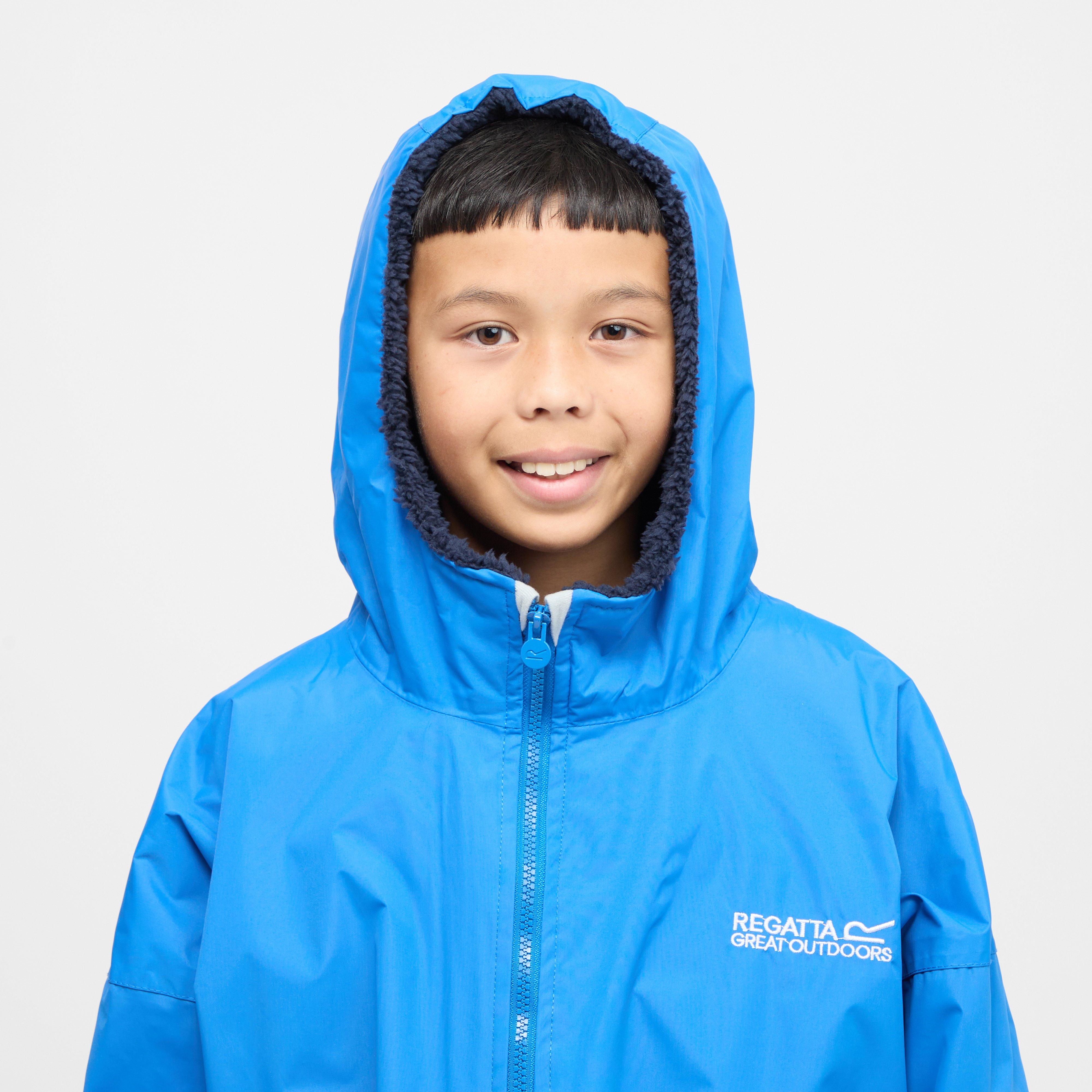 Kids Waterproof Robe Oxford Blue Navy