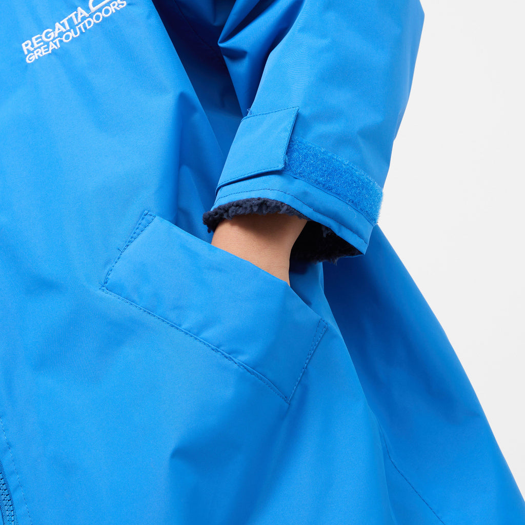 Kids Waterproof Robe Oxford Blue Navy