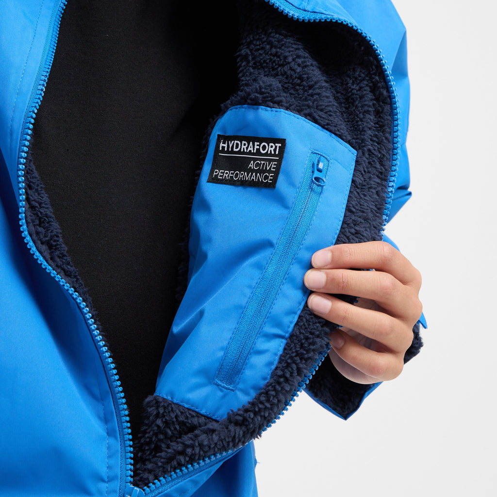 Kids Waterproof Robe Oxford Blue Navy