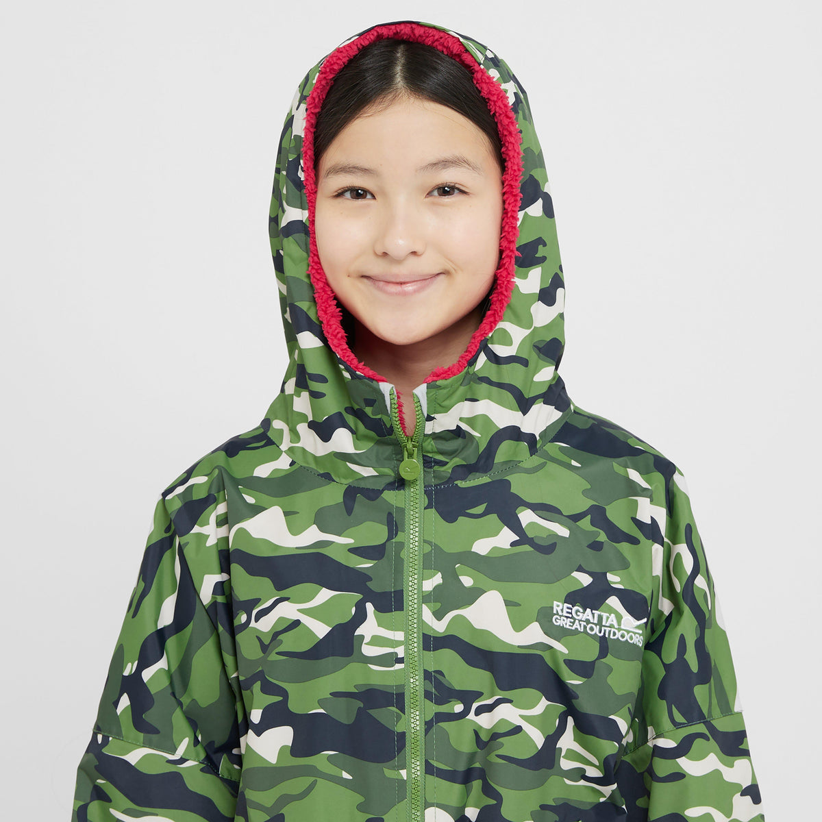 Kids Waterproof Robe Cactus Camouflage