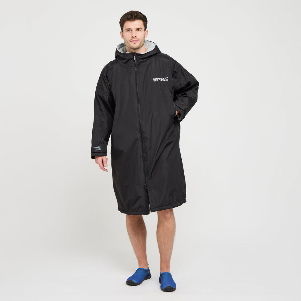 Adults Waterproof Robe Black