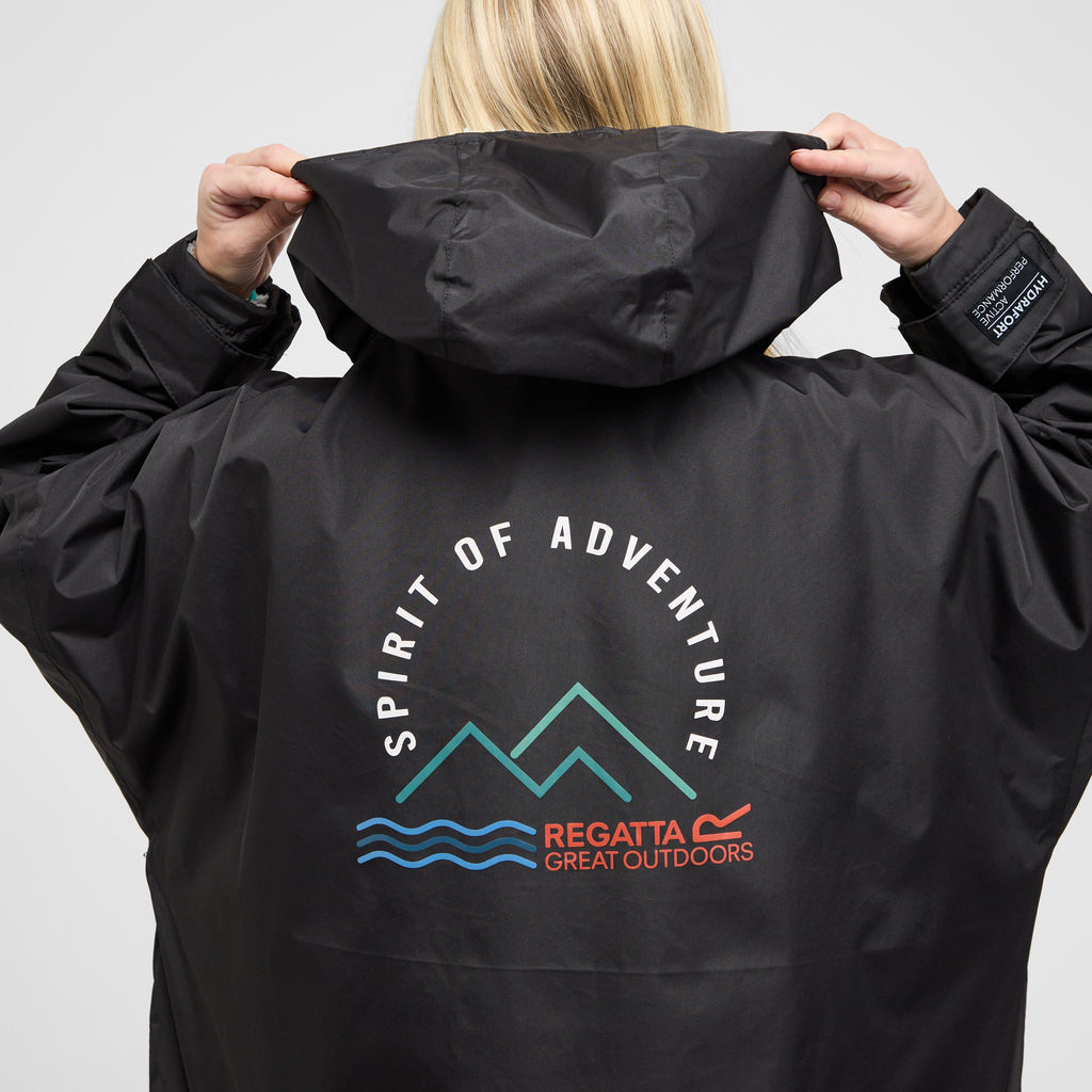 Adults Waterproof Robe Black