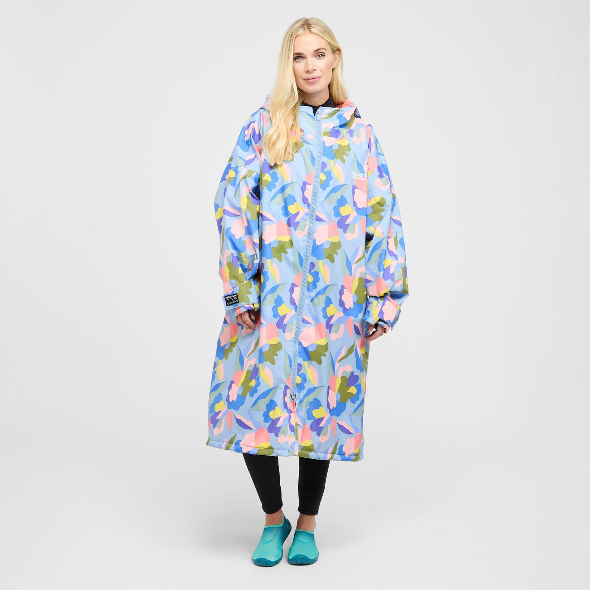 Adults Waterproof Robe Abstract Floral Print