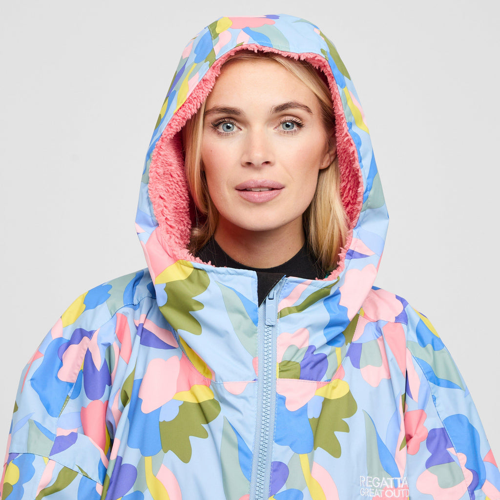 Adults Waterproof Robe Abstract Floral Print