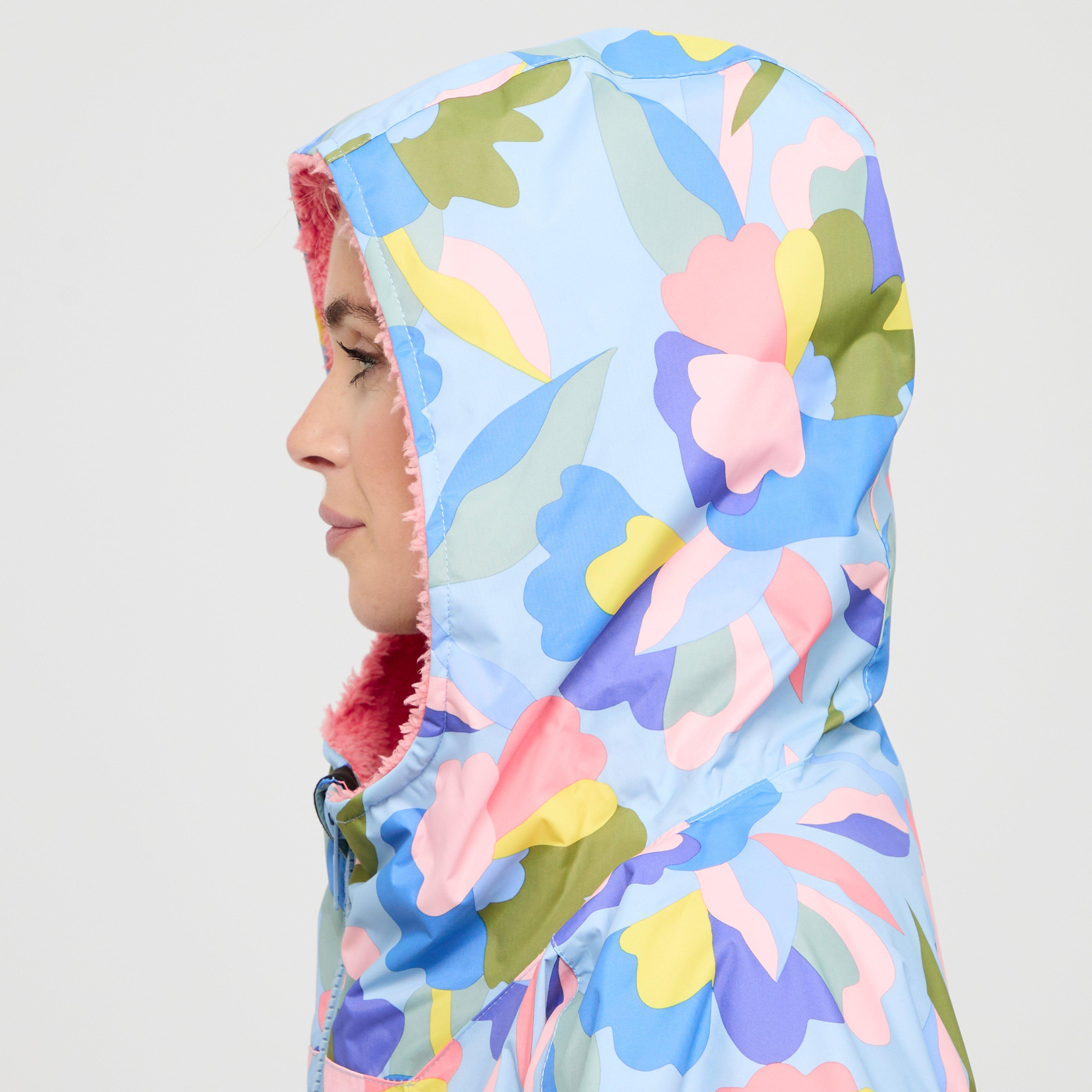 Adults Waterproof Robe Abstract Floral Print