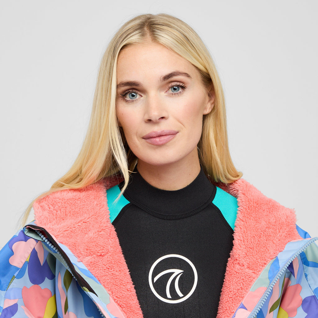 Adults Waterproof Robe Abstract Floral Print