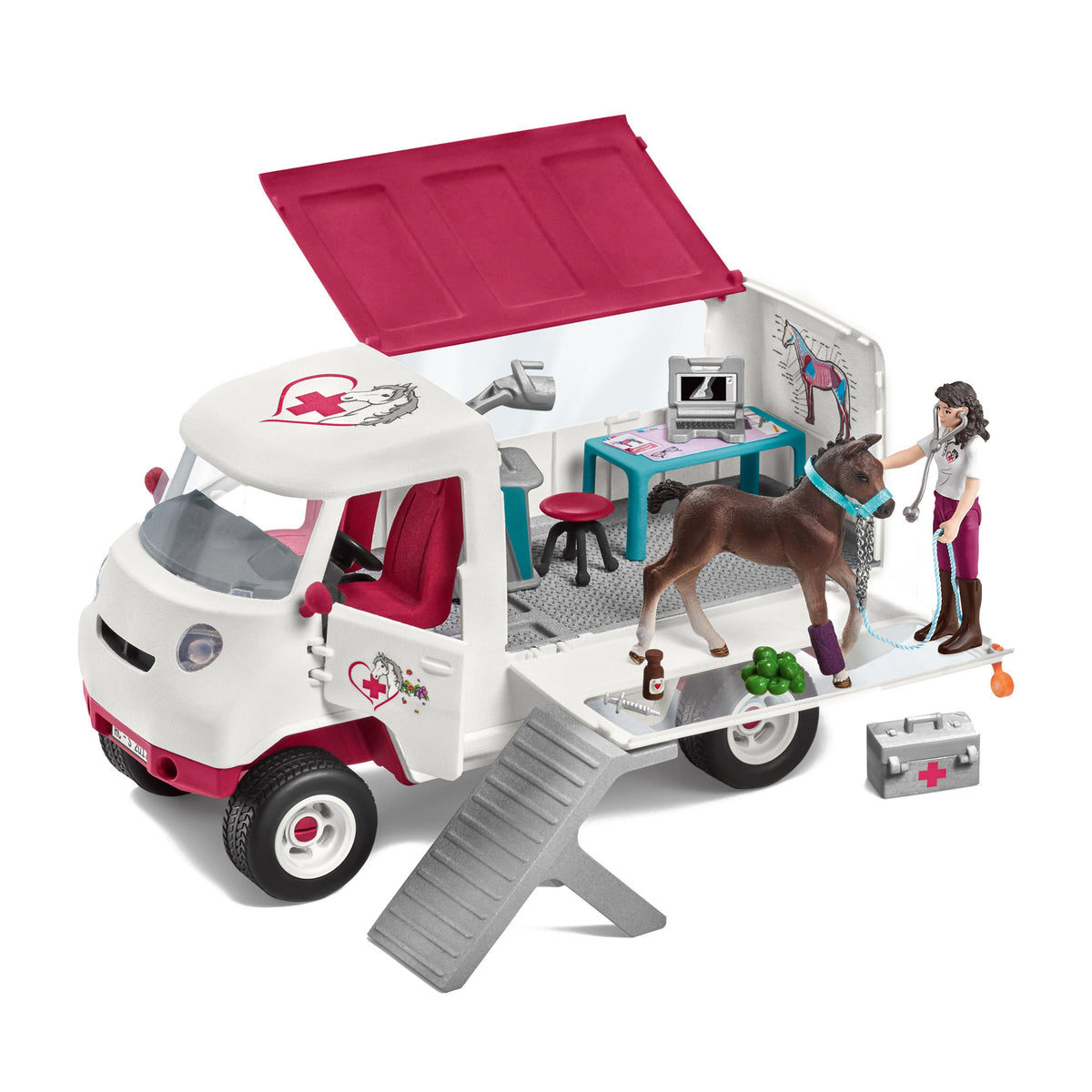 Mobile Vet With Hanoverian Foal