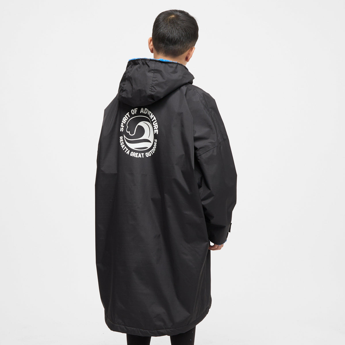 Kids Waterproof Robe Navy