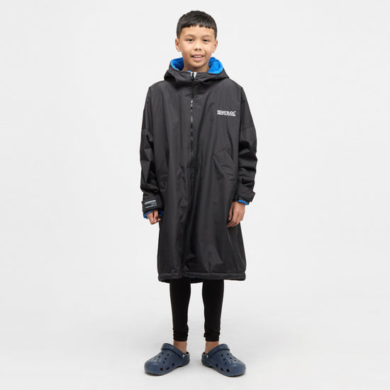 Kids Waterproof Robe Navy