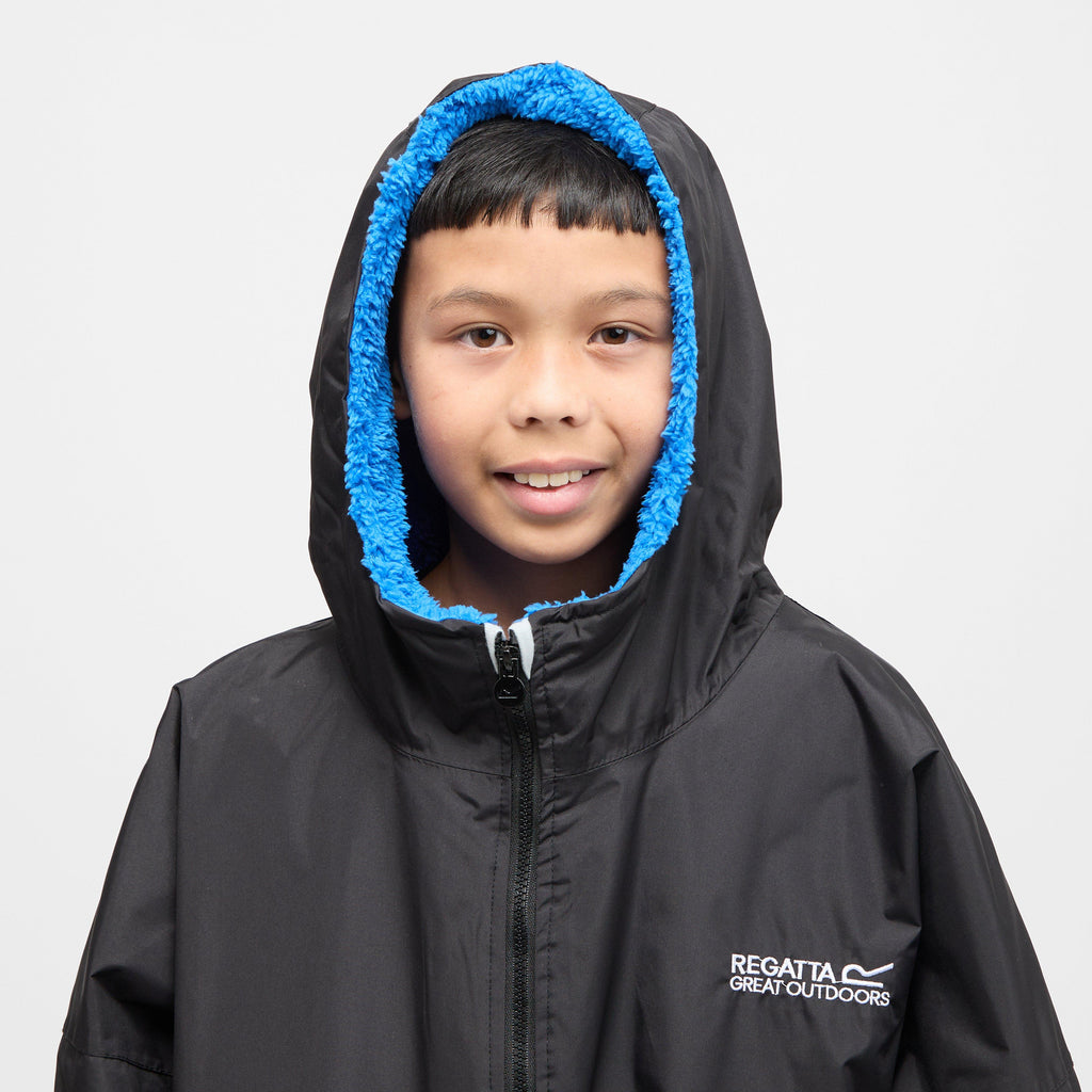 Kids Waterproof Robe Navy