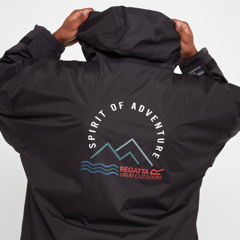 Adults Waterproof Robe Dark Grey