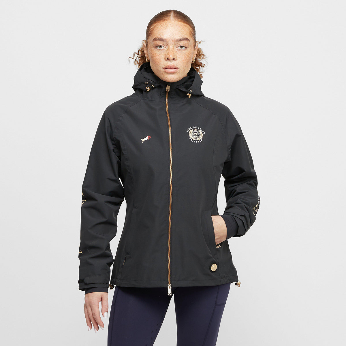 Womens Team Waterproof Jacket Black