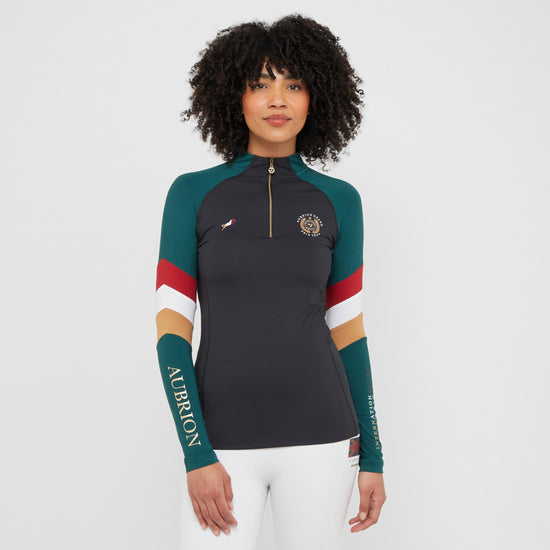 Womens Team Long Sleeved Base Layer Black