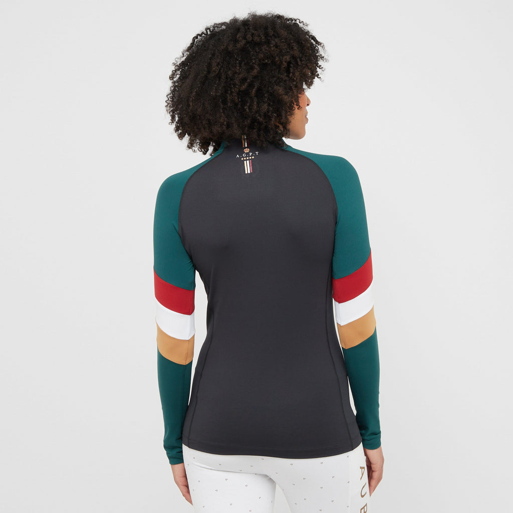Womens Team Long Sleeved Base Layer Black