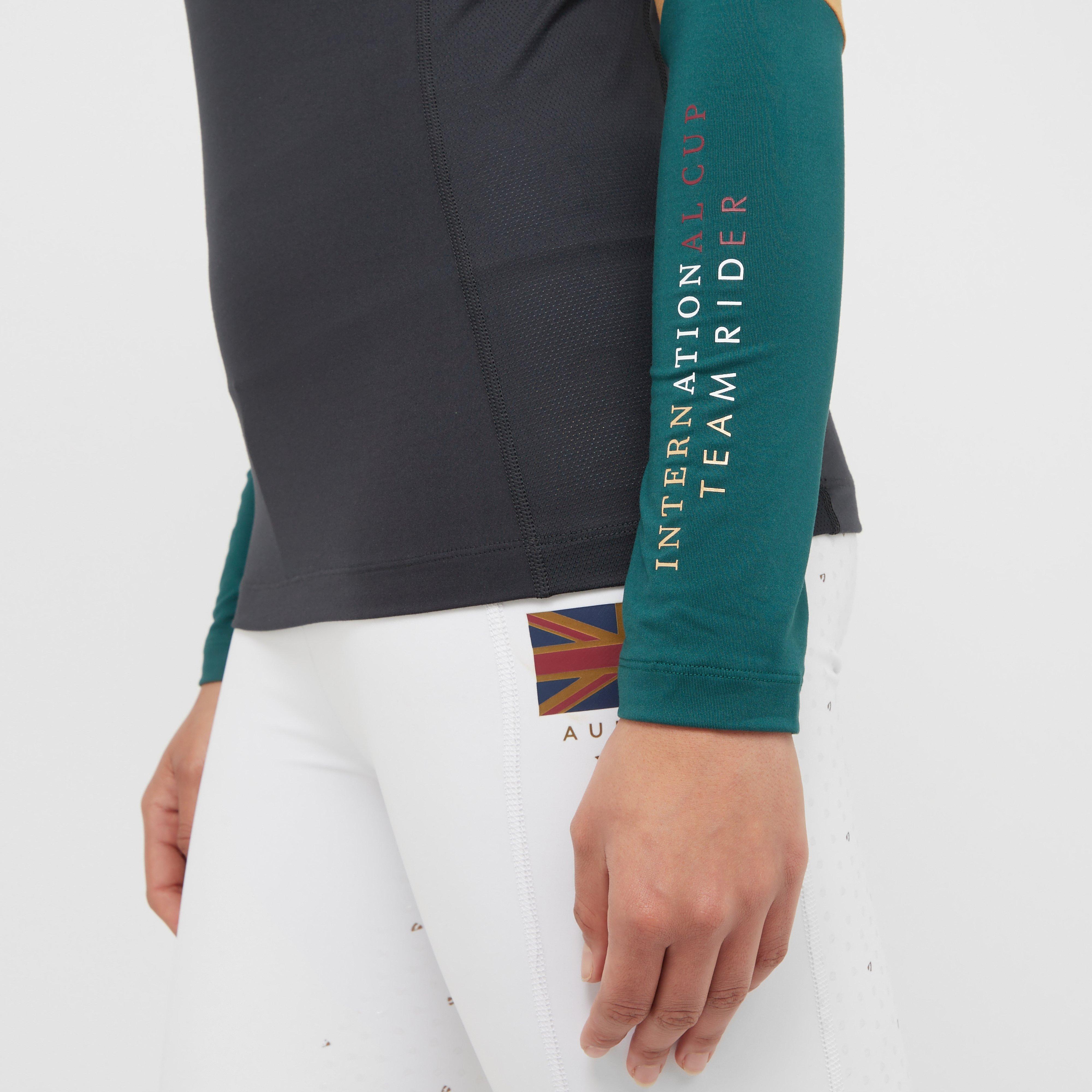 Womens Team Long Sleeved Base Layer Black