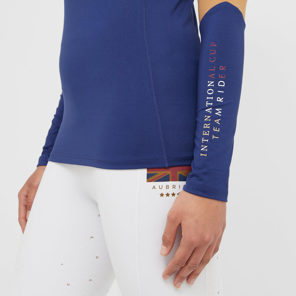 Womens Team Long Sleeved Base Layer Navy