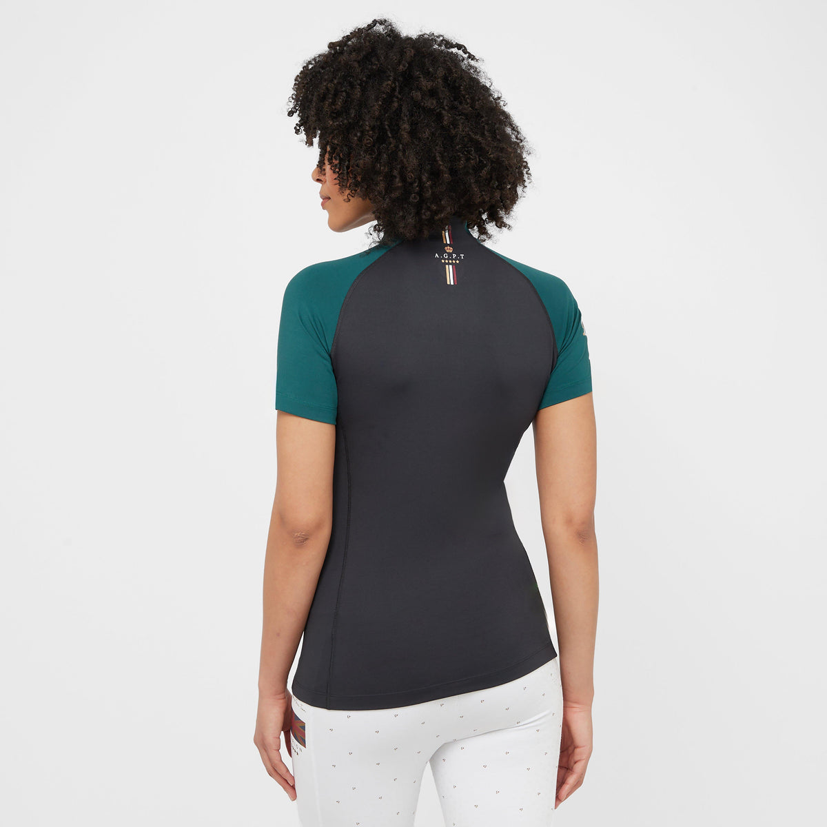 Womens Team Short Sleeved Base Layer Black