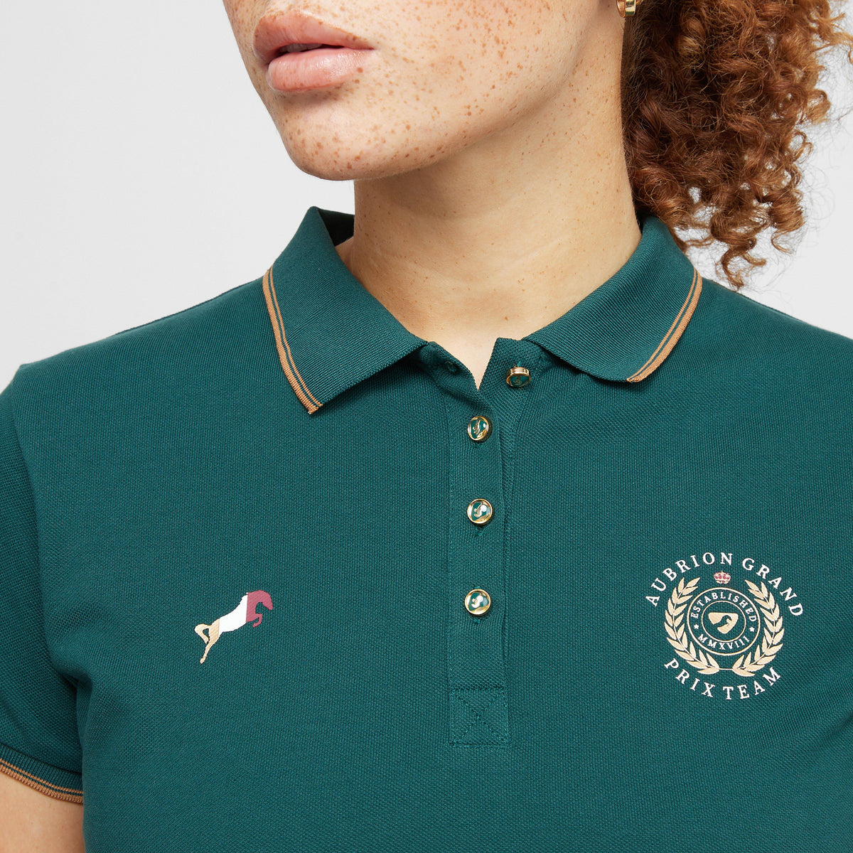 Womens Team Polo Shirt Green