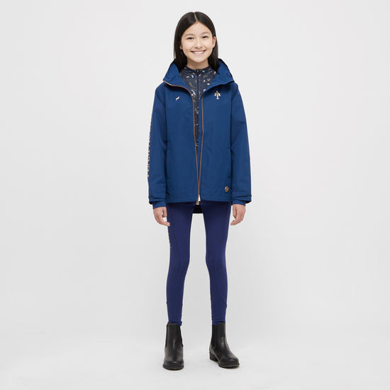 Young Rider Team Waterproof Jacket Navy