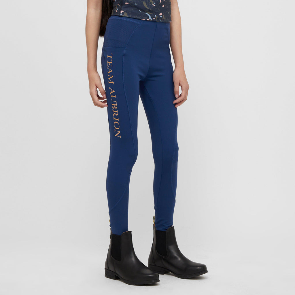 Young Rider Team Riding Tights Navy