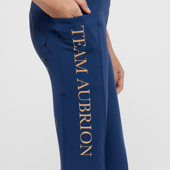 Young Rider Team Riding Tights Navy