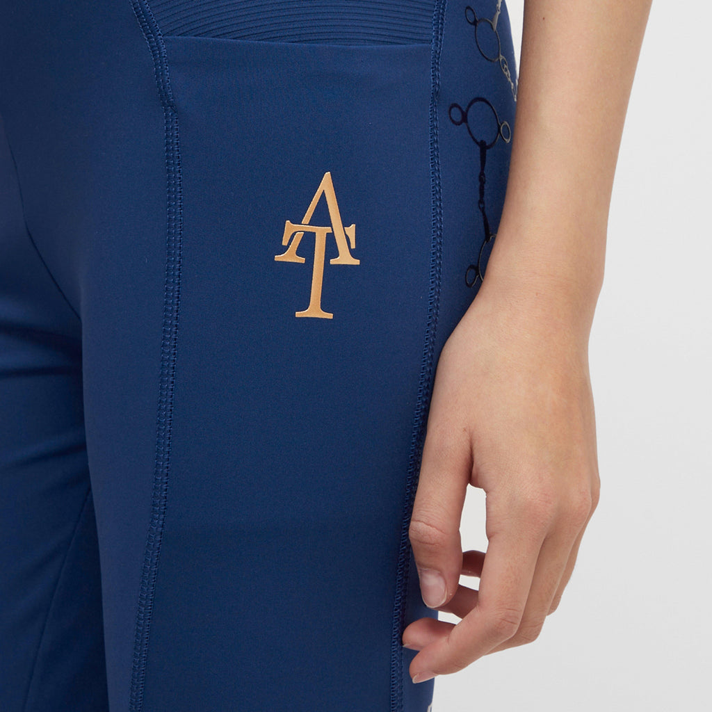 Young Rider Team Riding Tights Navy