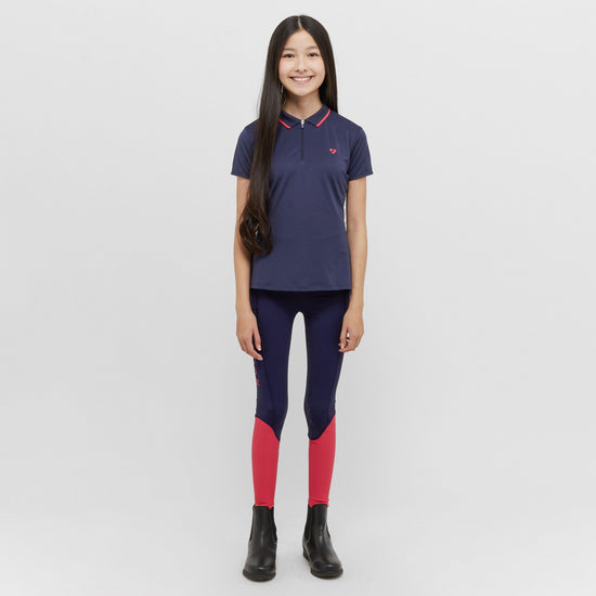 Young Rider Tech Polo Navy