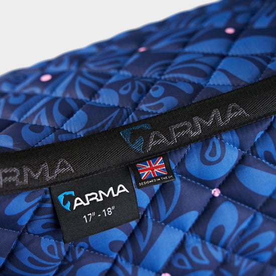 Hyde Park Saddlecloth Navy Paisley