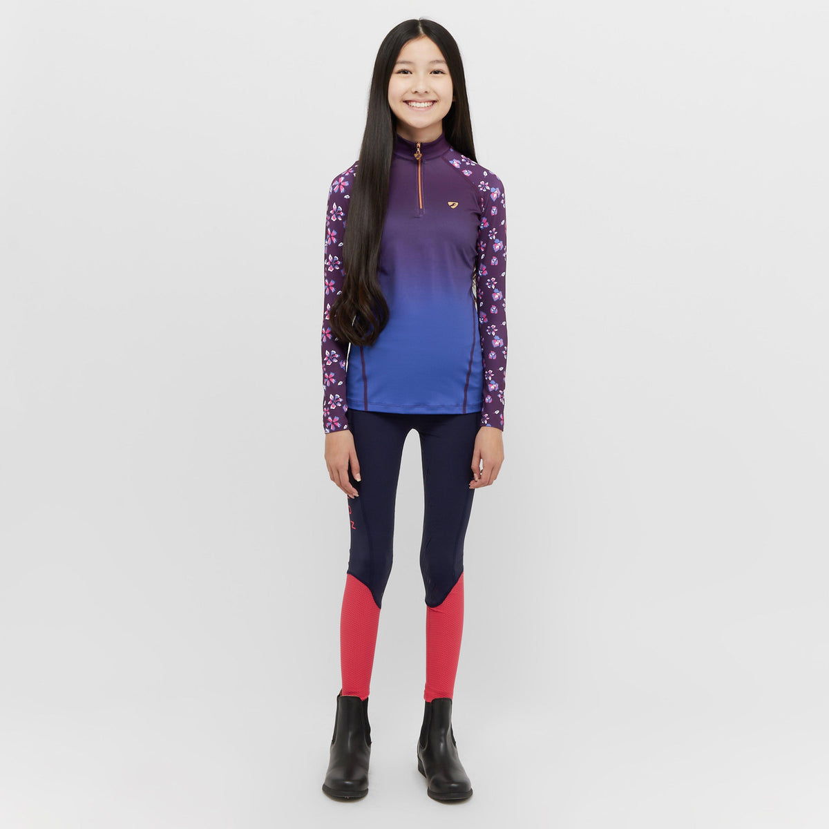 Young Rider Hyde Park Base Layer Flower